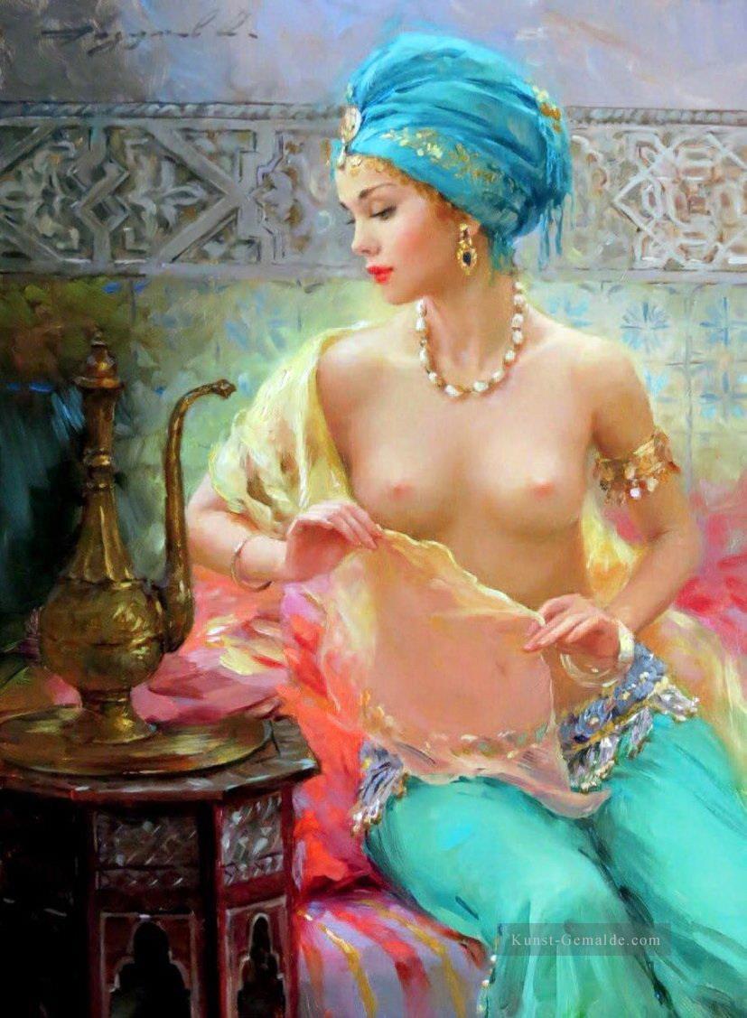 Schönes Mädchen KR 039 Impressionist nackt Ölgemälde